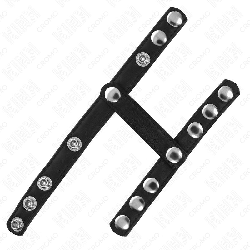 KINK - ANILLO PARA EL PENE CON 3 CORREAS DIVISORAS DE BOLAS AJUSTABLES