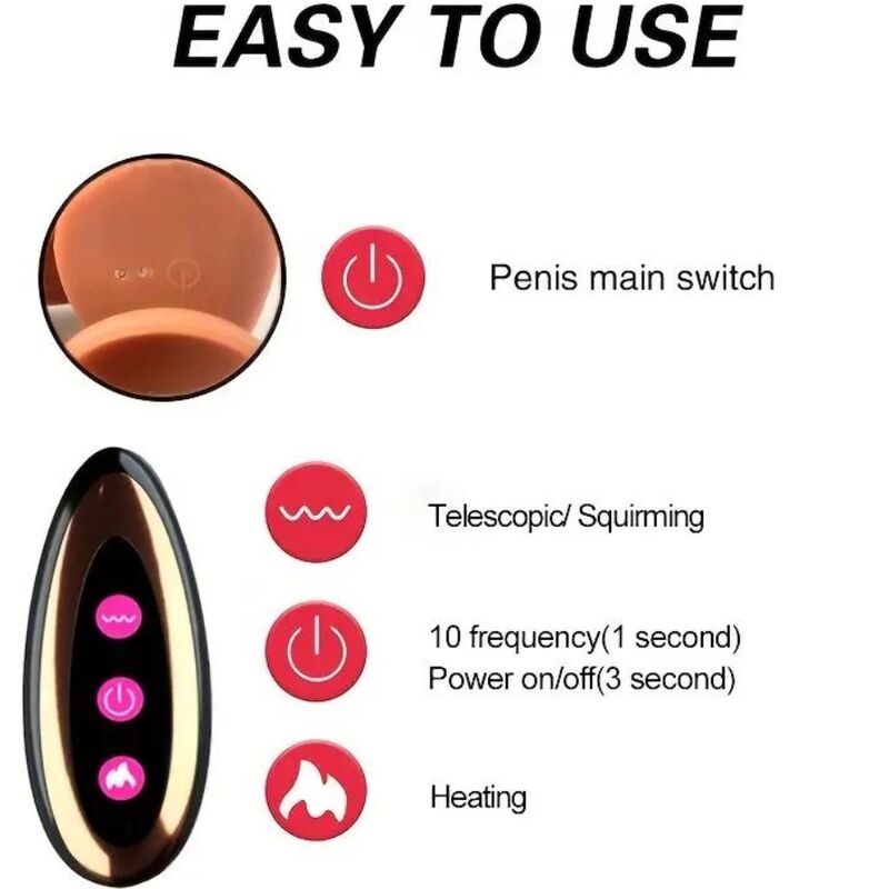 ARMONY - DILDO REALISTA VIBRADOR RECARGABLE