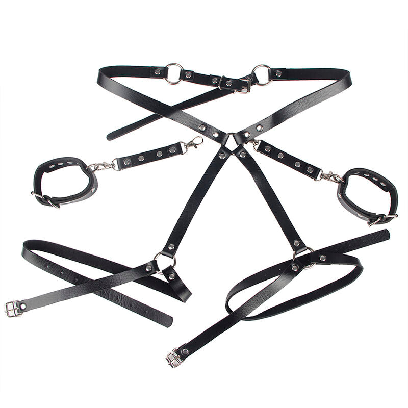 SUBBLIME - 953690 ESPOSAS CON CINTURÓN DE BONDAGE NEGRO TALLA ÚNICA