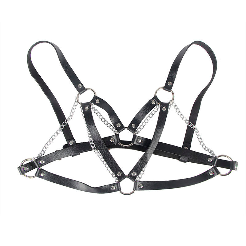 SUBBLIME - 953713 CINTURÓN PUNK BONDAGE HEBILLA METÁLICA NEGRO TALLA ÚNICA