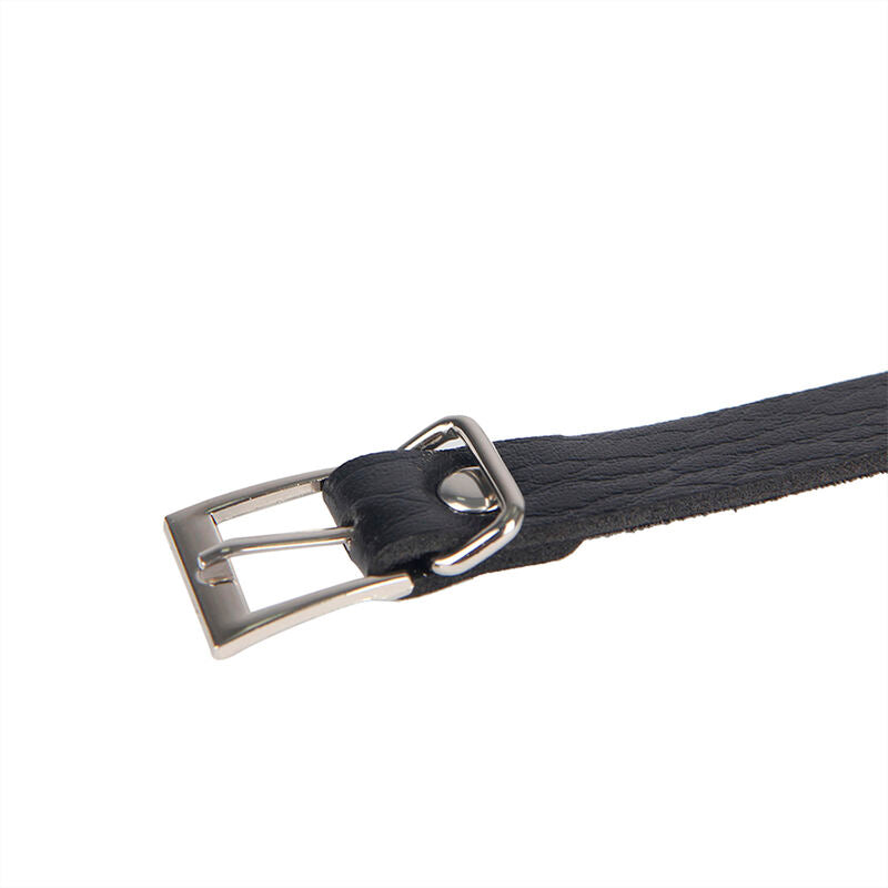 SUBBLIME - 953713 CINTURÓN PUNK BONDAGE HEBILLA METÁLICA NEGRO TALLA ÚNICA