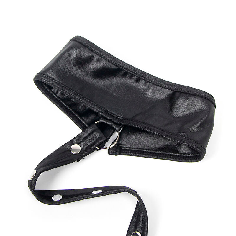 SUBBLIME - 954406 ROBE BONDAGE EN CUIR NOIRE S/M