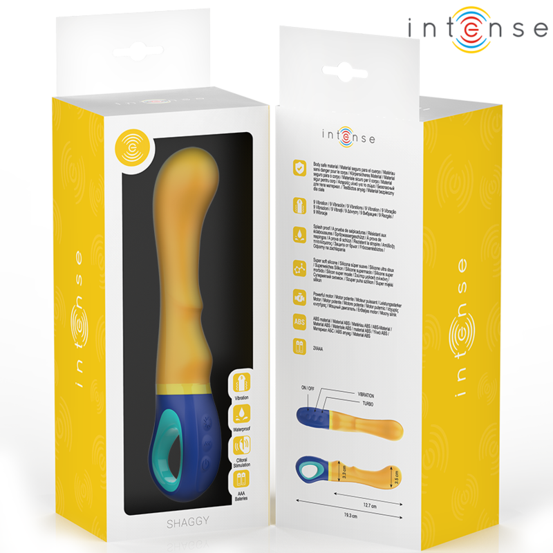 INTENSE - VIBRADOR SHAGGY PUNTO G AMARILLO