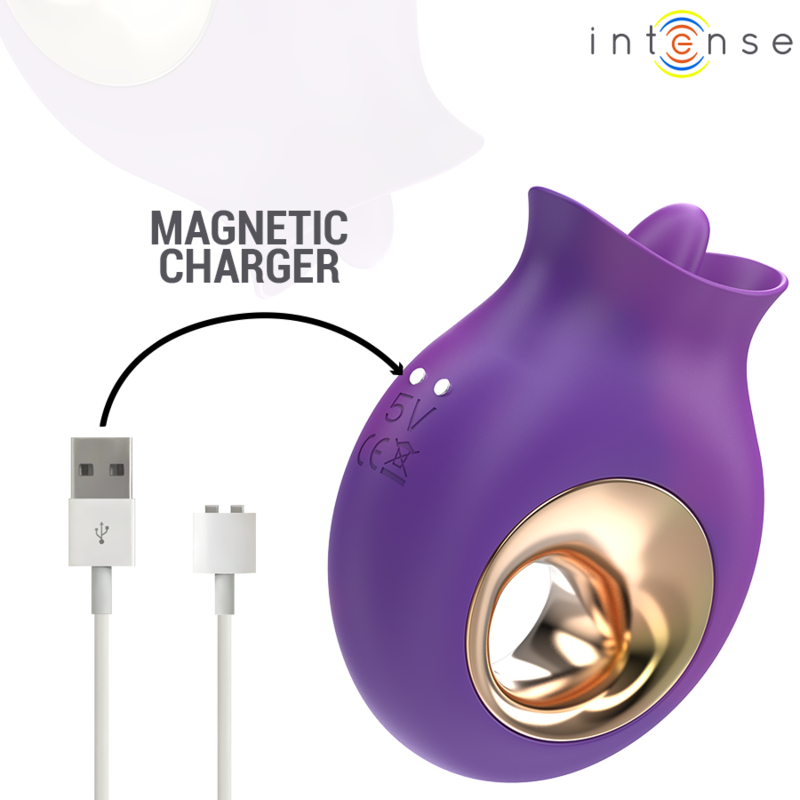 INTENSE - STIMULATEUR CLITORIS TULI 9 VIBRATIONS & 9 OSCILLATIONS VIOLET
