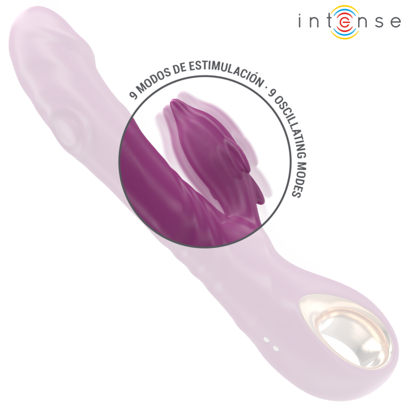 INTENSE - VIBRATEUR MULTIFONCTION HALLE AVEC LANGUE STIMULANTE DAUPHIN VIOLET