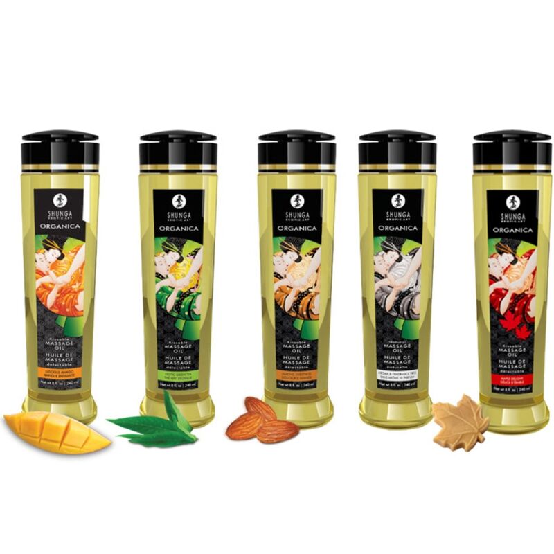 SHUNGA - ACEITE DE MASAJE ORGÁNICO DE MANGO 240 ML