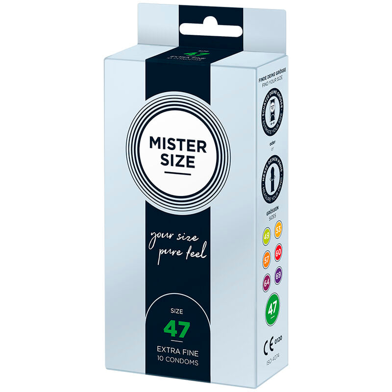 MISTER SIZE - CONDONES TALLA XS 47 MM (10 UNIDADES)