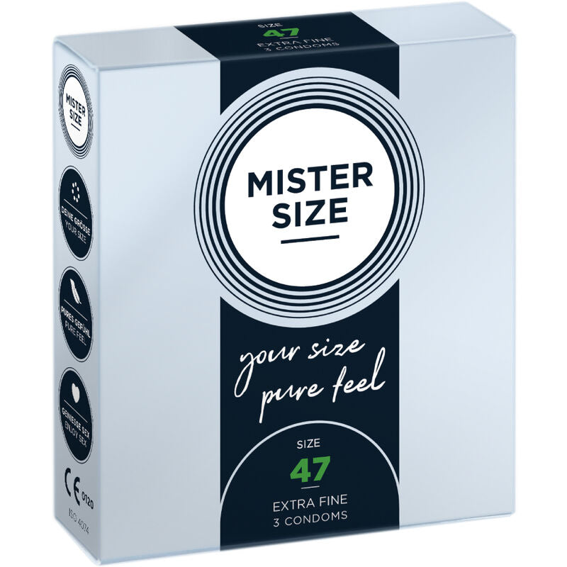 MISTER SIZE - CONDONES TALLA XS 47 MM (3 UNIDADES)
