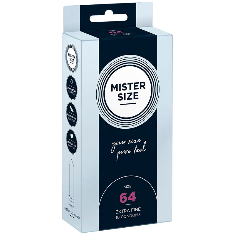 MISTER SIZE - CONDONES TALLA XXL 64 MM (10 UNIDADES)