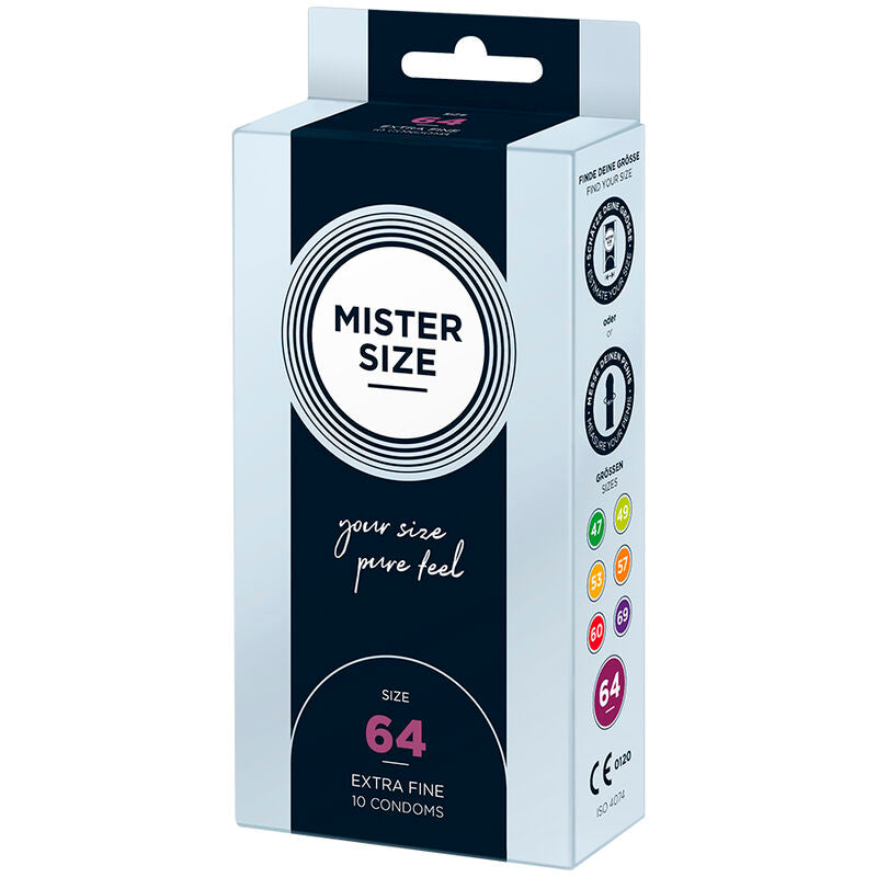 MISTER SIZE - CONDONES TALLA XXL 64 MM (10 UNIDADES)
