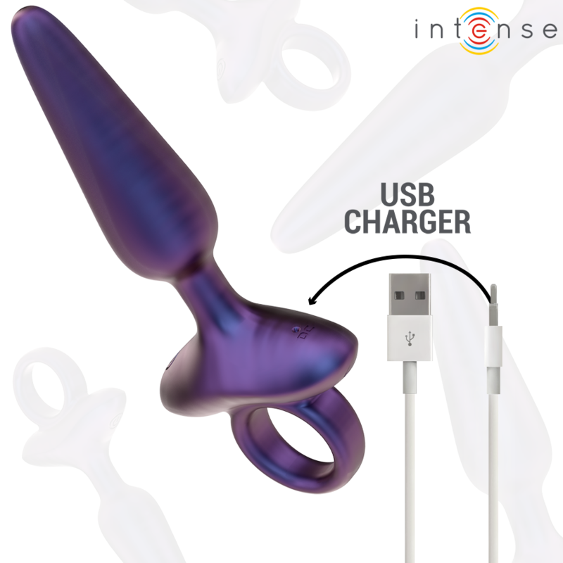 INTENSO - PLUG ANAL VIBRADOR MARLON MODELO 4 CONTROL REMOTO