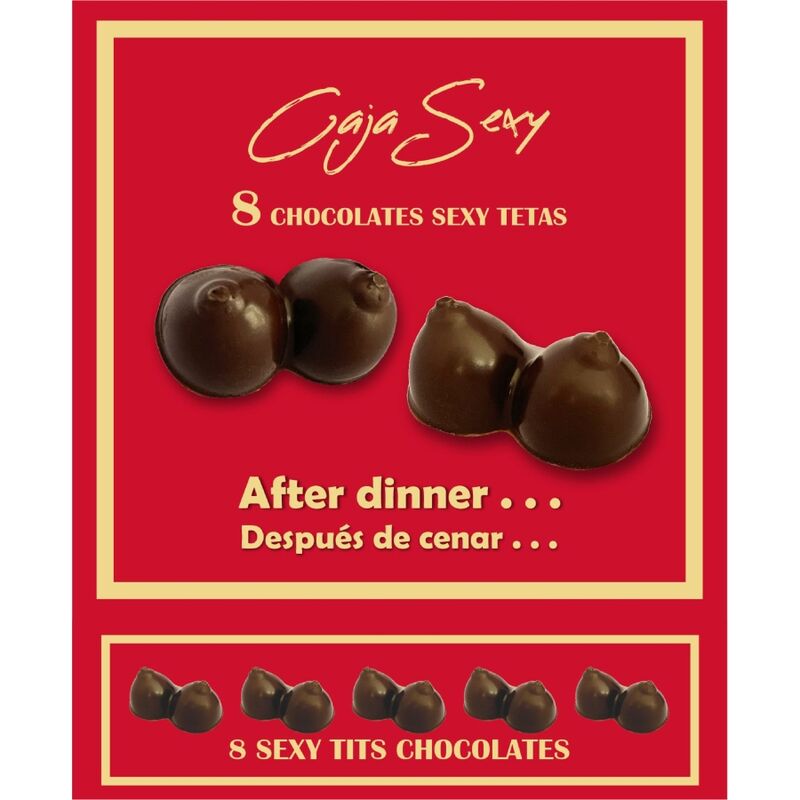 DIABLO PICANTE - 8 CHOCOLATES DE TETAS SEXY