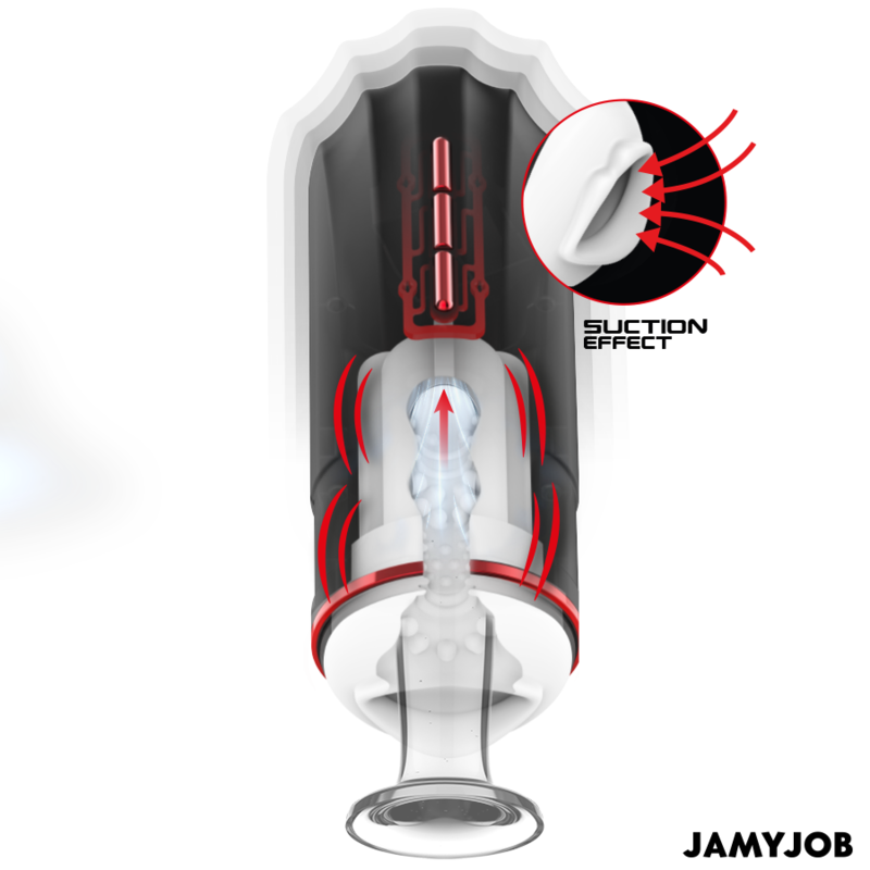 JAMYJOB - MASTURBADOR BOCAL AUTOMÁTICO MEGABITE 5 MODOS DE SUCCIÓN Y VIBRACIÓN