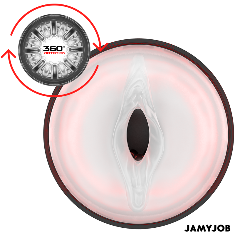 JAMYJOB - MASTURBADOR VAGINAL AUTOMÁTICO CYCLONE 10 MODOS DE ROTACIÓN Y EMPUJE
