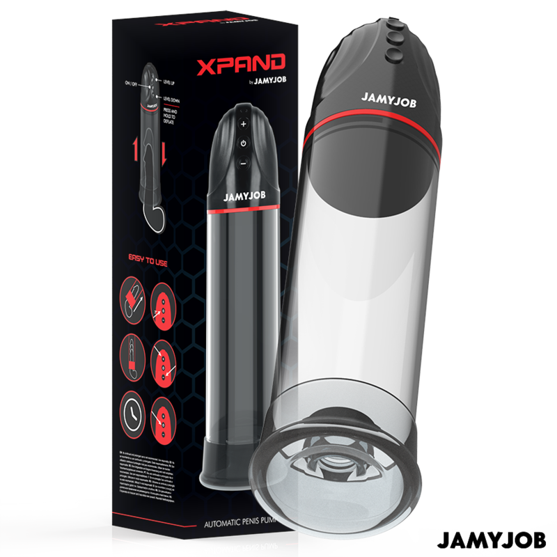 JAMYJOB - BOMBA AUTOMÁTICA XPAND 3 NIVELES DE SUCCIÓN GRIS