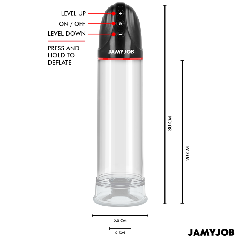 JAMYJOB - BOMBA AUTOMÁTICA XPAND 3 NIVELES DE SUCCIÓN GRIS
