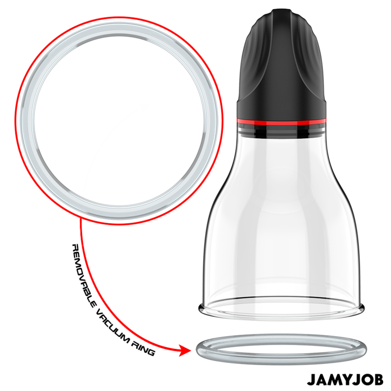 JAMYJOB - BOMBA TESTÍCULA AUTOMÁTICA XPAND LITE 3 NIVELES DE SUCCIÓN GRIS