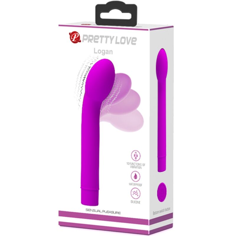 PRETTY LOVE - VIBRADOR LOGAN PUNTO G 10 VIBRACIONES MORADO