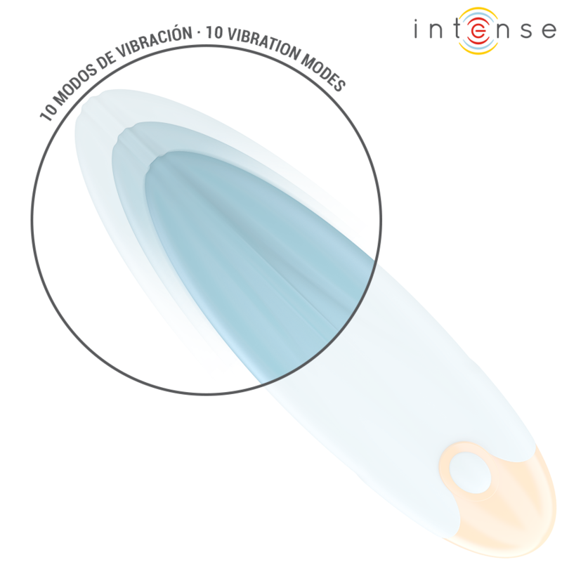 INTENSO - BALA VIBRADORA MIKE 10 VIBRACIONES CONTROL REMOTO AZUL