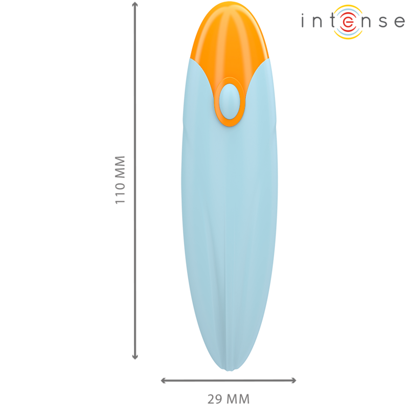 INTENSO - BALA VIBRADORA MIKE 10 VIBRACIONES CONTROL REMOTO AZUL
