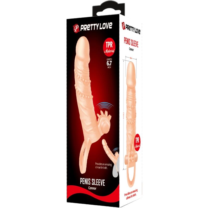 PRETTY LOVE - CONNOR MANCHON PÉNIS + STIMULATEUR DE CLITORIS FLESH