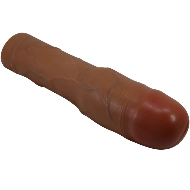 PRETTY LOVE - MANCHON PÉNIS KYLIAN AVEC EXTENSION DE 7,6 CM MULATTO