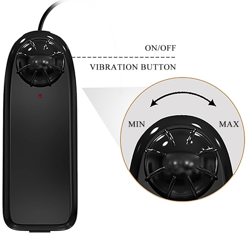 BAILE - BAHAMUT VIBRATEUR RÉALISTE 21,8 CM CHAIR TÉLÉCOMMANDE