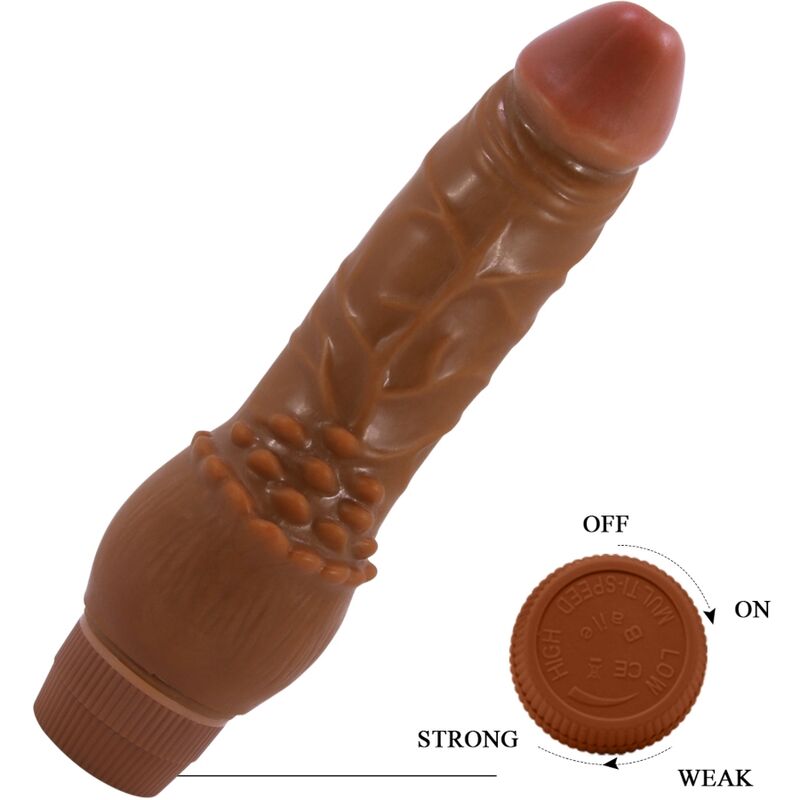 BAILE - BARBARA VIBRADOR REALISTA 19.5 CM MULATA