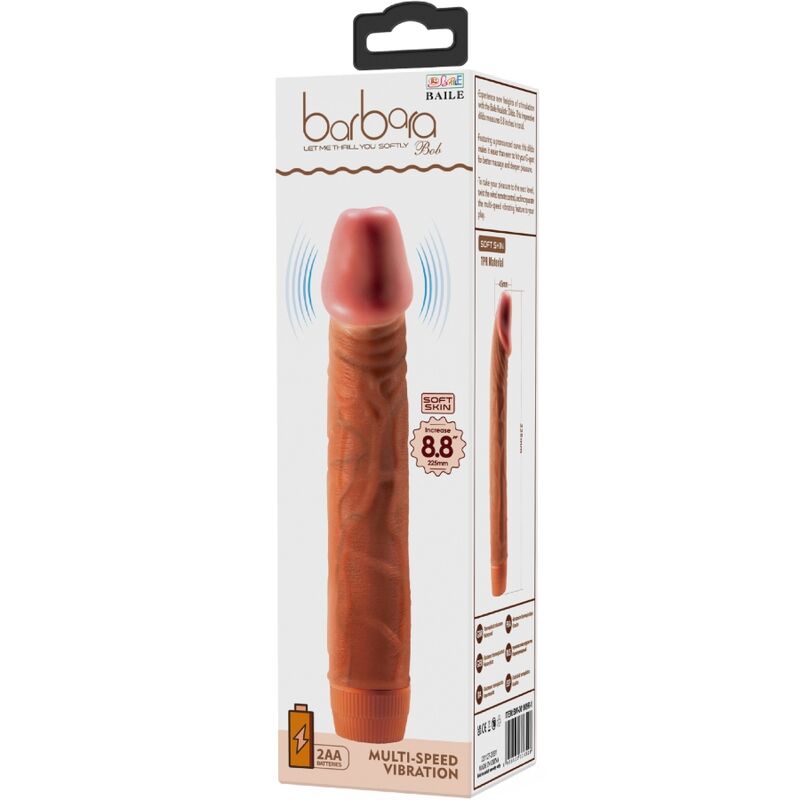 BAILE - BOB VIBRATEUR RÉALISTE 22,5 CM MULATTO