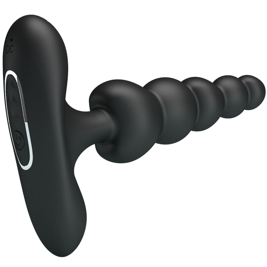 PRETTY LOVE - VIBRADOR ANAL SIDNEY 10 VIBRACIONES NEGRO