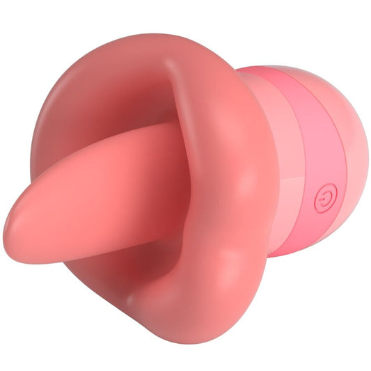 PRETTY LOVE - KYLEE TONGUE STIMULATEUR DE CLITORIS 10 VIBRATIONS ROSE NUDE