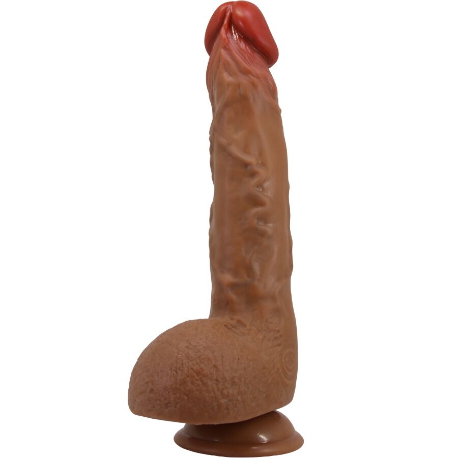 BAILE - HERMOSO VIBRADOR REALISTA WILKS DE 5 AJUSTES 25 CM MULATO