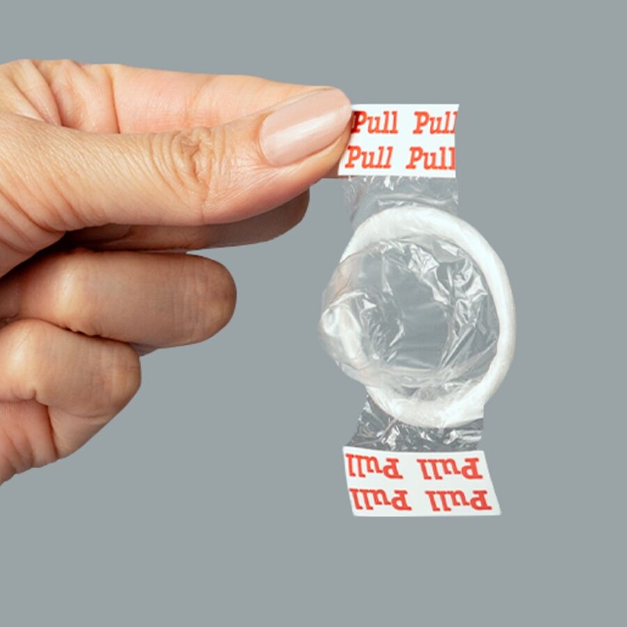 UNIQ - Preservativos sin látex con tiras 3 unidades