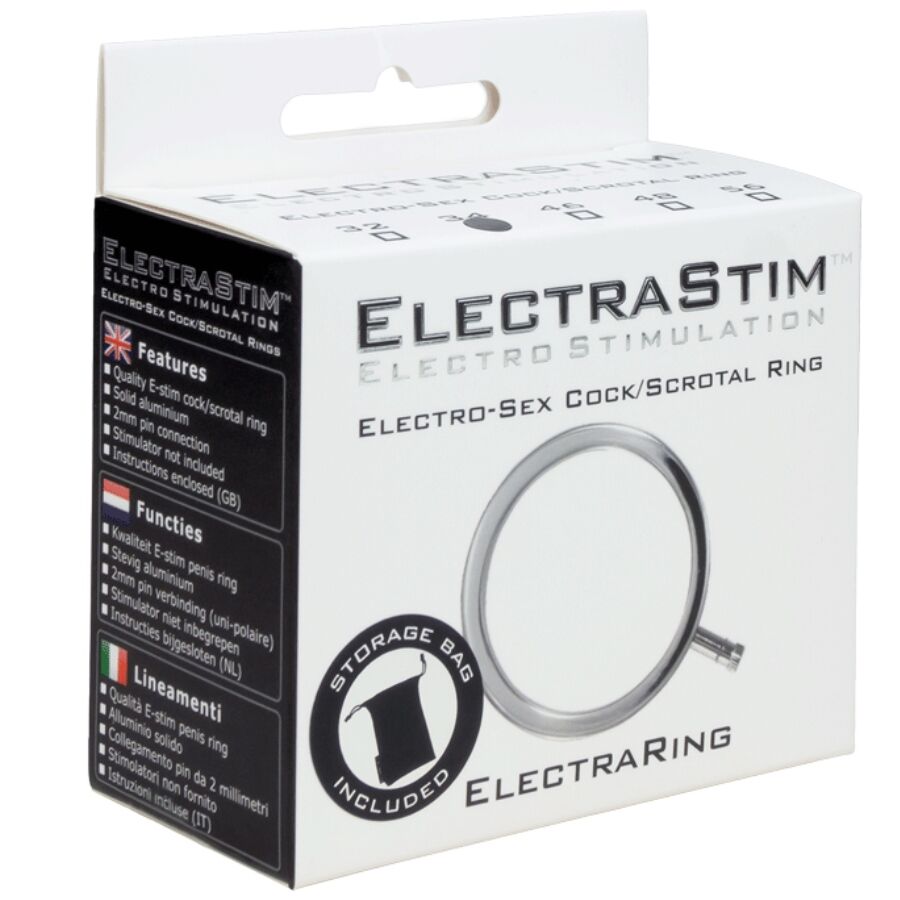 ELECTRASTIM - ELECTRARINGS METAL PENIS RING 34 MM