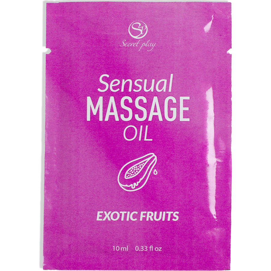 SECRETPLAY - SINGLE-DOSE EXOTIC FRUITS MASSAGE OIL 10 ML