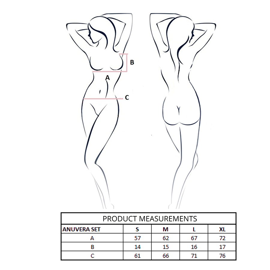 PASSION - ANUVERA BRA + THONG SET FIRE BRICK S/M