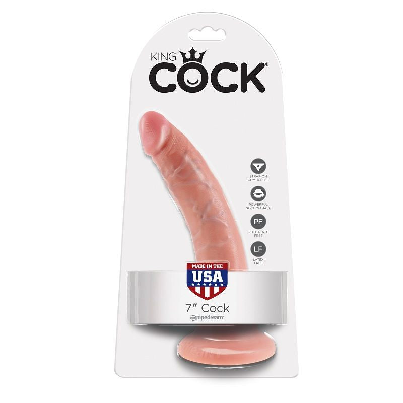 KING COCK - 7 DILDOS CARNE 17.8 CM