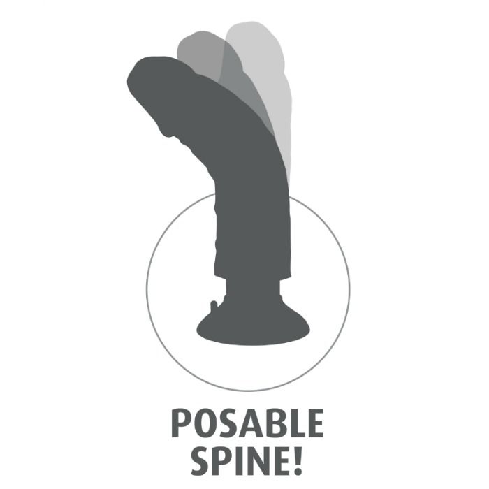 KING COCK - PENE VIBRADOR DE 25,5 CM CON BOLAS MARRONES