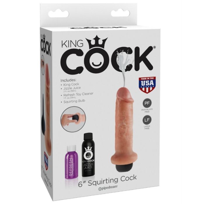 KING COCK - DILDO CON ESTRELLAS DE 15,24 CM