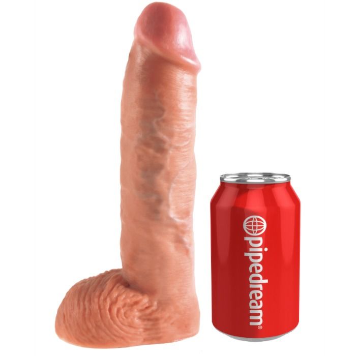KING COCK - SISTEMA DE TIRANTES CON ARNES HUECO DE 25,5 CM COLOR CARNE
