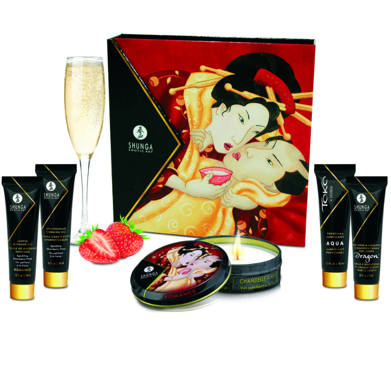 SHUNGA - KIT SECRETO DE FRESAS Y CAVA GEISHA