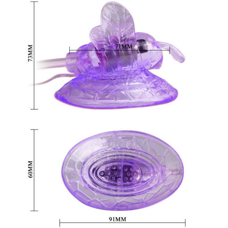 BAILE - PAPILLON VIBRANT POUR STIMULATION DU CLITORIS LILAS