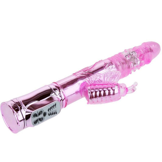 BAILE - VIBRATEUR RECHARGEABLE AVEC ROTATION ET STIMULATEUR DE PAPILLON