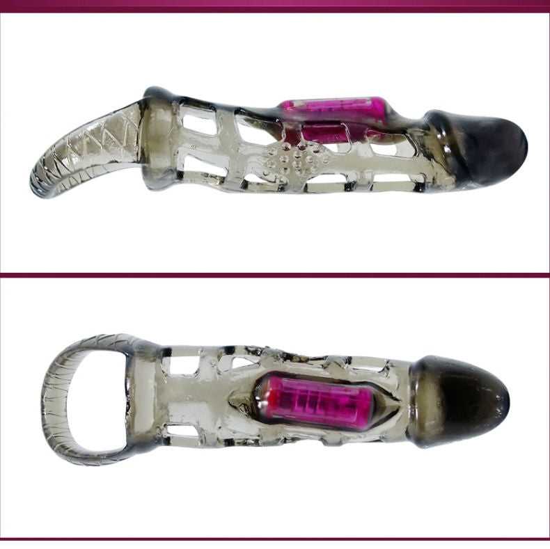 BAILE - EXTENSION DE PÉNIS AVEC VIBRATION ET SANGLE 13,5 CM