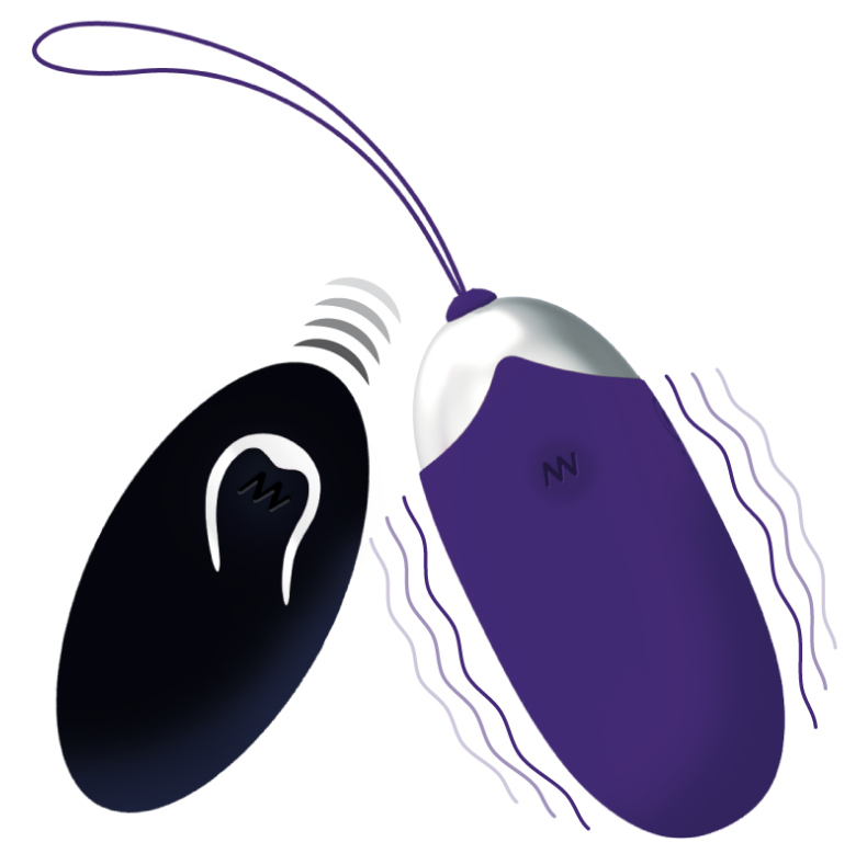 INTENSE - HUEVO VIBRADOR FLIPPY II CON CONTROL REMOTO MORADO