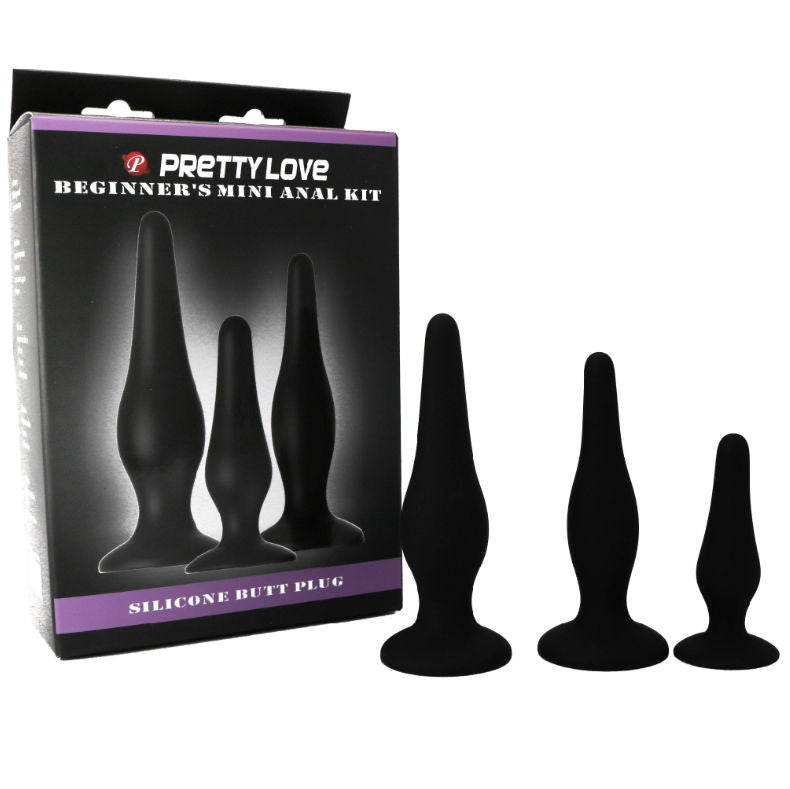 PRETTY LOVE - KIT D'INITIATION EN SILICONE POUR PLUGS ANAL