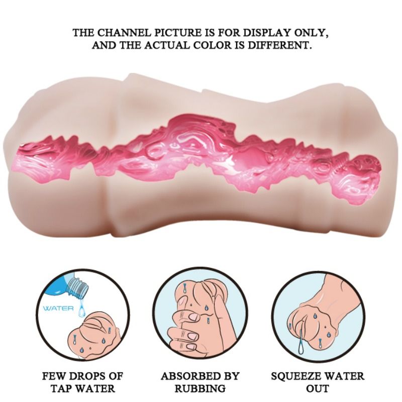CRAZY BULL - MASTURBADOR DE VAGINA WATER SKIN CON BALA VIBRADORA 2