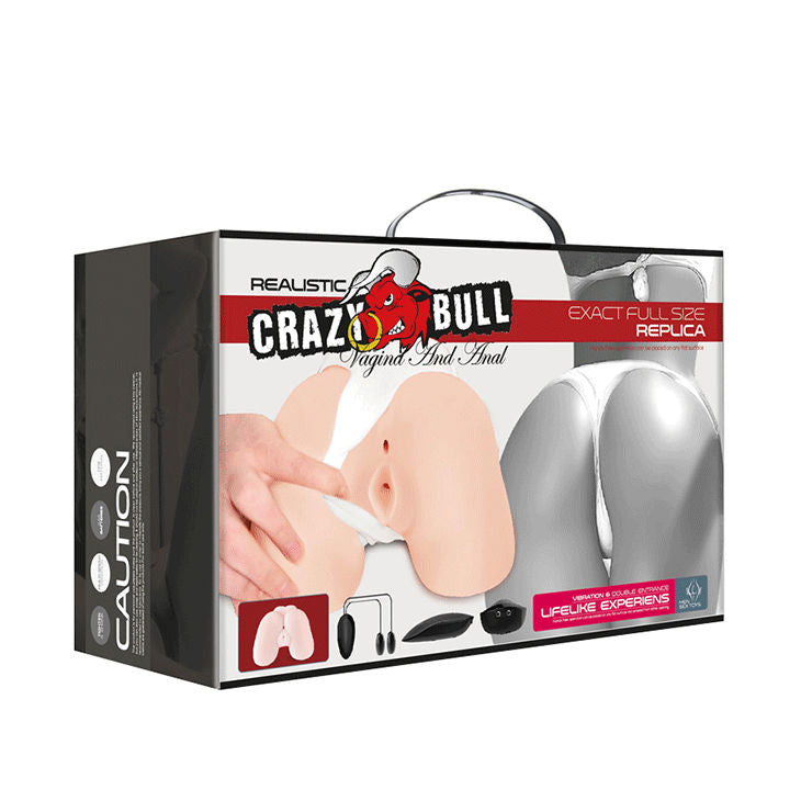 CRAZY BULL - VAGINA Y ANO REALISTAS CON VIBRACIÓN POSICIÓN 5