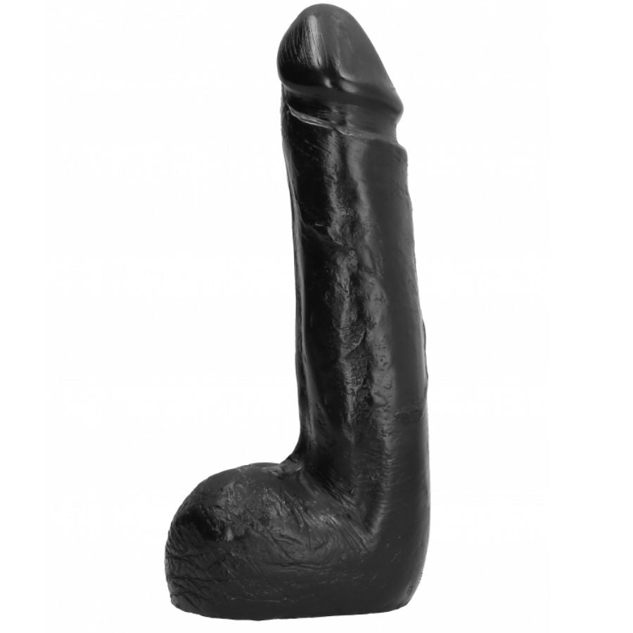 ALL BLACK - GODE RÉALISTE NOIR SOUPLE 20 CM