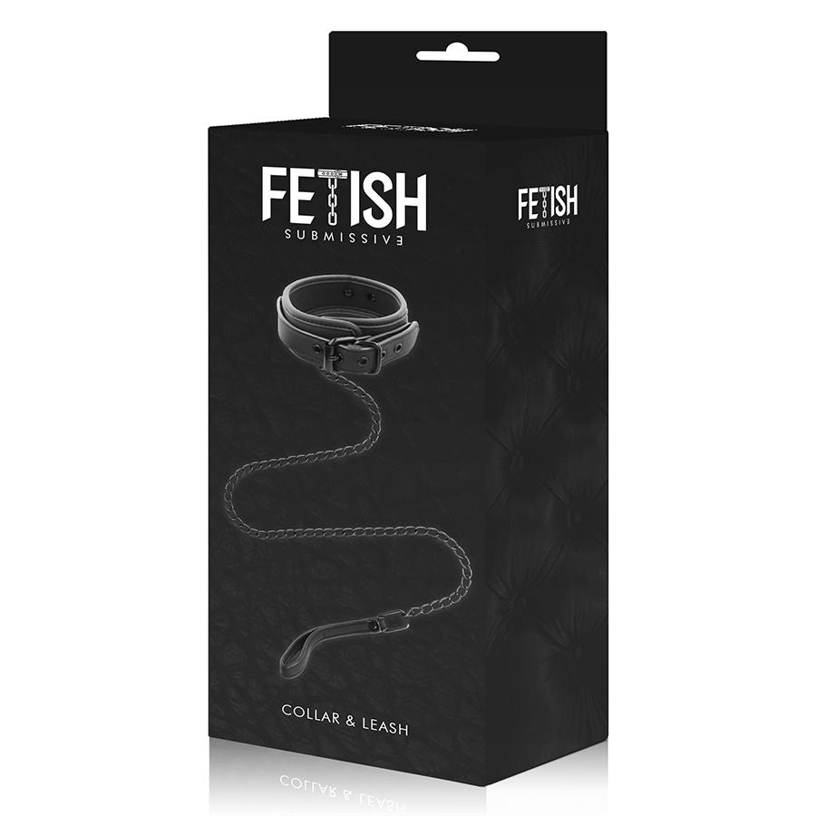 COLLAR DE CADENA CON FORRO DE NOPRENE PARA SUMISO FETICHE